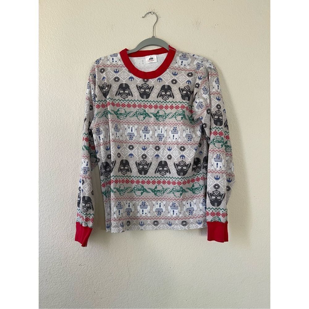 Hanna Andersson Star Wars fair isle print long sleeve sleep top size medium